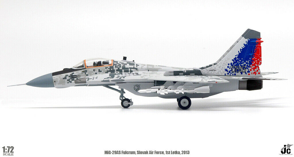 Slovak Air Force MiG-29AS Fulcrum-C 0619 (1st Letka, Sliac Air Base, 2013) JC Wings JCW-72-MG29-008 Scale 1:72