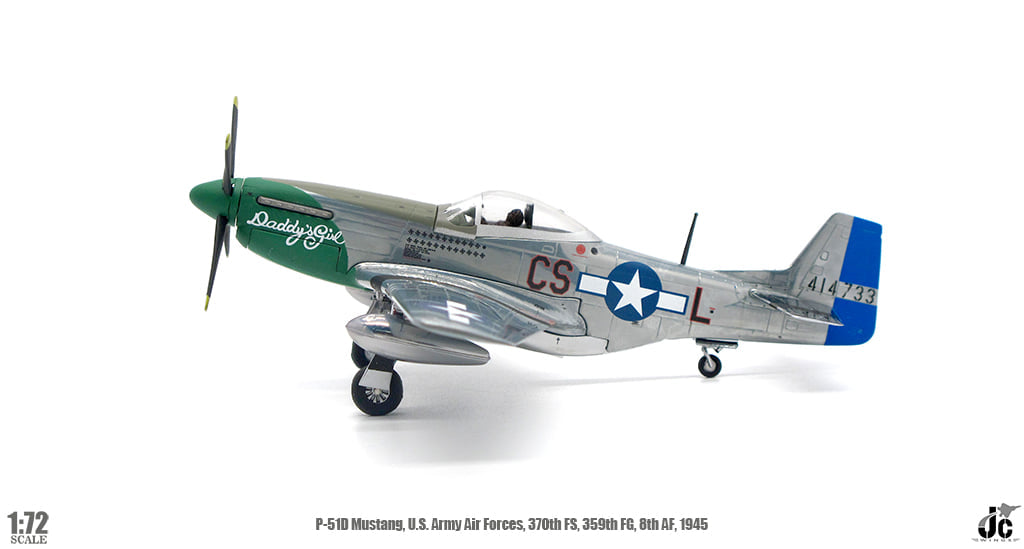 USAAF P-51D Mustang 44-14733 (Daddy's Girl, Ray Wetmore, RAF East Wretham, England, March 1945) JC Wings JCW-72-P51-003 Scale 1:72