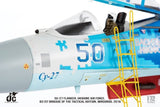 Ukrainian Air Force Su-27P1M Flanker-B Blue 50 (831st IAP, Ukraine, 2016) JC Wings JCW-72-SU27-011 Scale 1:72