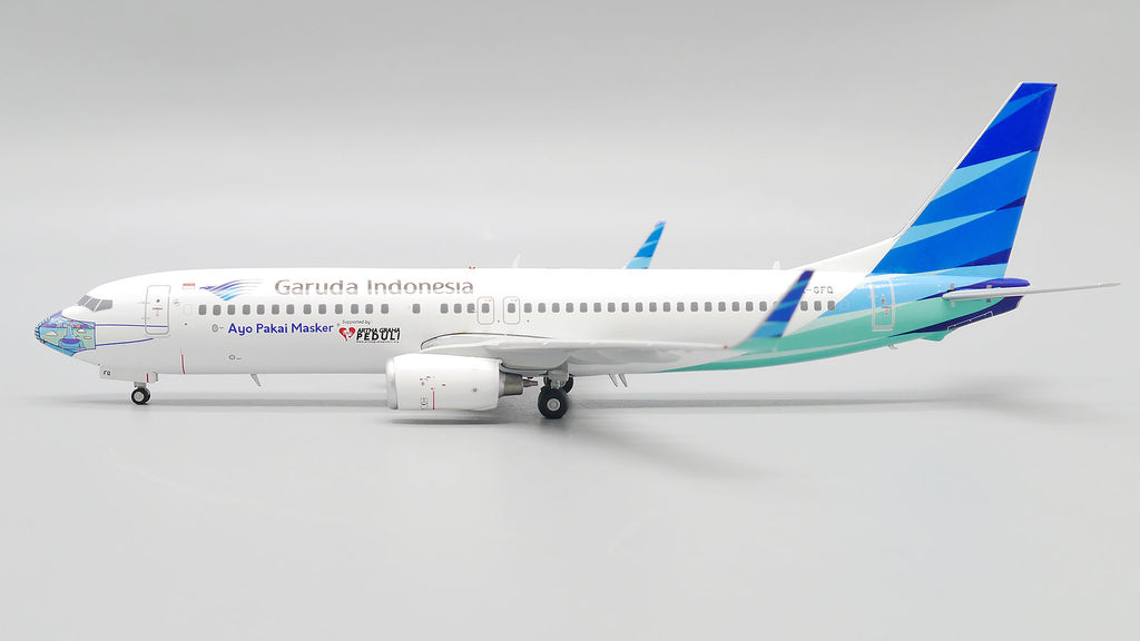 Garuda Indonesia Boeing 737-800 PK-GFQ Ayo Pakai Masker JC Wings LH2GIA257 LH2257 Scale 1:200