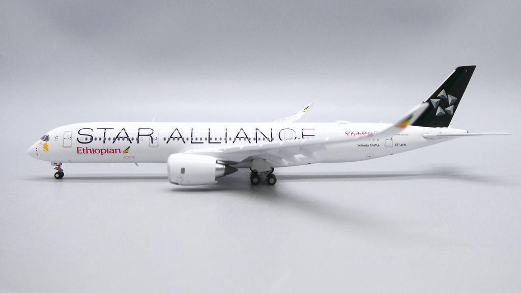 Ethiopian Airlines Airbus A350-900 Flaps Down ET-AYN Star Alliance JC Wings LH4ETH275A LH4275A Scale 1:400