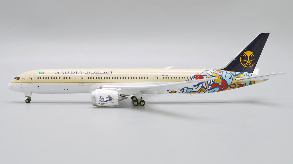Saudia Boeing 787-9 Flaps Down HZ-AR13 Arab Calligraphy Year JC Wings LH4SVA249A LH4249A Scale 1:400