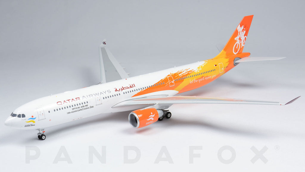 Qatar Airways Airbus A330-200 A7-AED 15th Asian Games Yellow Phoenix PH2QTR242 Scale 1:200