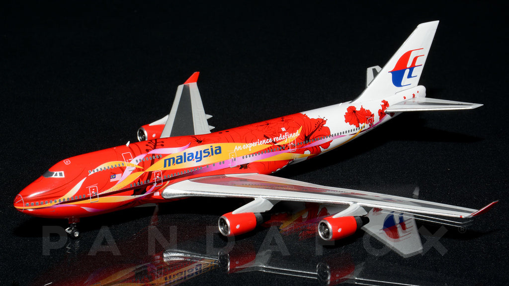 Modello Aereo Malaysia Airlines B747-400 1:400 BigBird - Colore Retrò 9M-MPP