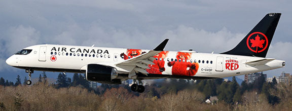 Air Canada Airbus A220-300 C-GVDP Turning Red JC Wings SA2ACA011 SA2011 Scale 1:200