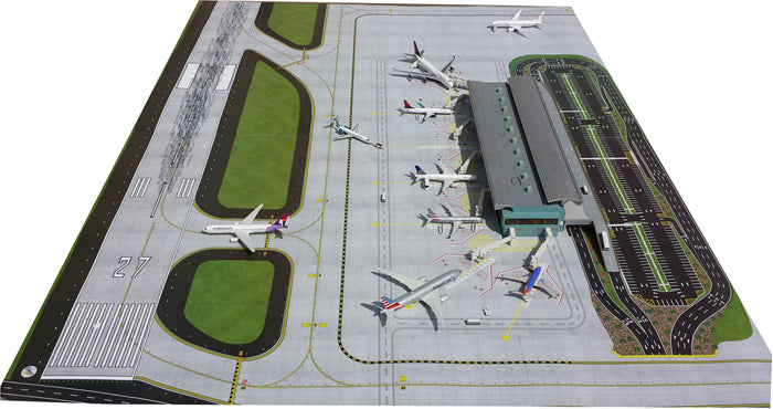 GeminiJets LED Lighted Airport Terminal & Mat Set 1:400 Scale GJARPTB