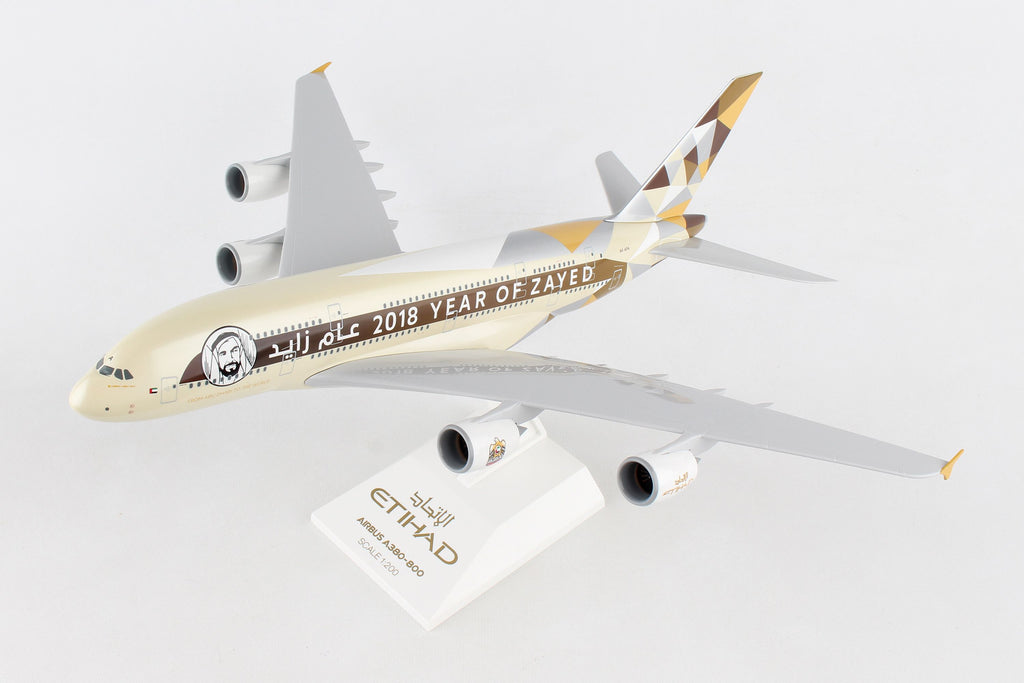 Etihad Airways Airbus A380 A6-APA Year Of Zayed 2018 Skymarks SKR884 Scale  1:200