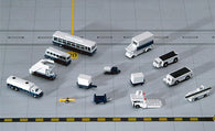 14 Piece Ground Accessories Airport GSE Set GeminiJets GJARPTSETA Scale 1:400
