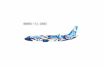 Alaska Airlines Boeing 737-800 N559AS Xaat Kwaani Salmon People NG Model 08001 Scale 1:200