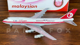 Malaysia Airlines Boeing 747-300 9M-MHK Kuala Lumpur Los Angeles '86 Phoenix 10081 Scale 1:400