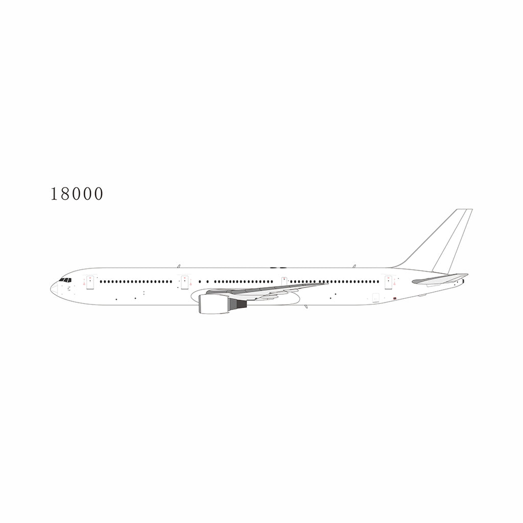 Blank/White Boeing 767-400ER CF6 Engines NG Model 18000 Scale 1:400