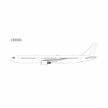 Blank/White Boeing 767-400ER CF6 Engines NG Model 18000 Scale 1:400