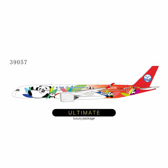 Sichuan Airlines Airbus A350-900 B-306N Panda Route NG Model (Ultimate Collection) 39057 Scale 1:400