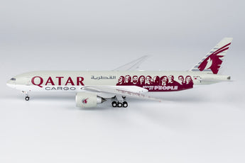 Qatar Airways Cargo Boeing 777F A7-BFG Moved By People NG Model 72025 Scale 1:400