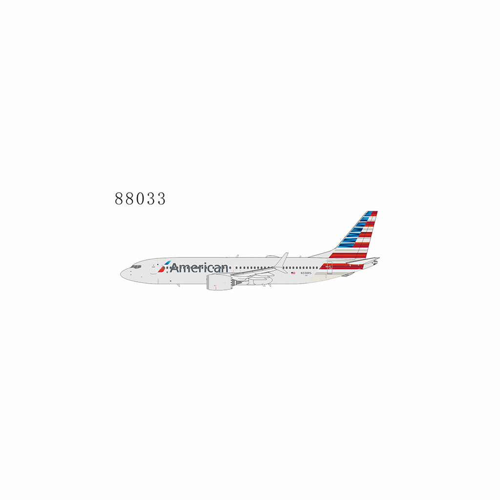 American Airlines Boeing 737 MAX 8 N338RS NG Model 88033 Scale 1:400