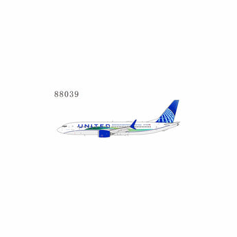 United Boeing 737 MAX 8 N77259 Connecting The World Ensuring A Better Future NG Model 88039 Scale 1:400