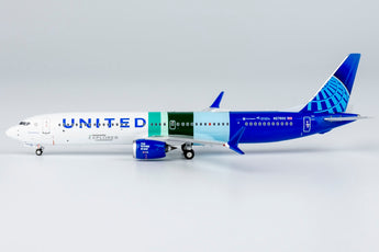 United Boeing 737 MAX 10 N27602 Eco Demonstrator Explorer (with sticker) NG Model 90003 Scale 1:400