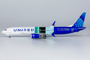 United Boeing 737 MAX 10 N27602 Eco Demonstrator Explorer (with sticker) NG Model 95003 Scale 1:200