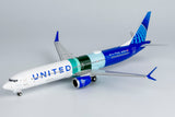 United Boeing 737 MAX 10 N27602 Eco Demonstrator Explorer (with sticker) NG Model 95003 Scale 1:200