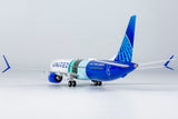 United Boeing 737 MAX 10 N27602 Eco Demonstrator Explorer (with sticker) NG Model 95003 Scale 1:200