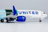 United Boeing 737 MAX 10 N27602 Eco Demonstrator Explorer (with sticker) NG Model 95003 Scale 1:200