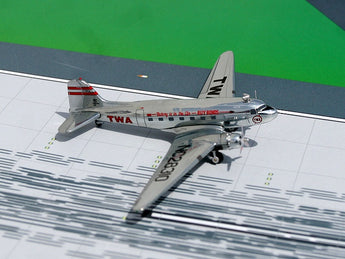 TWA DC-3 NC28310 GeminiJets AJTWA033 Scale 1:250