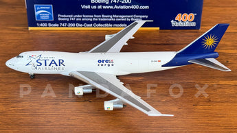 Star Airlines Boeing 747-200F Z3-CAA Aviation AV4742021 Scale 1:400