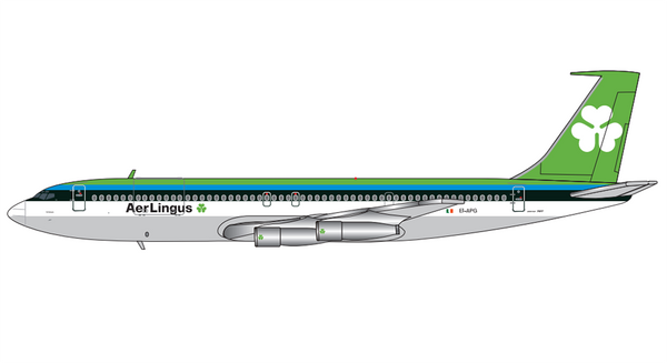 Aer Lingus Boeing 707-300C EI-APG With Sticker JC Wings BB4-707-001 Scale 1:400