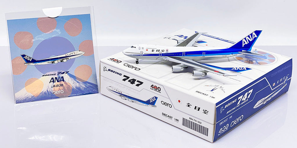 ANA Boeing 747-100SR JA8138 With Sticker JC Wings BB4-741-002 Scale 1:400