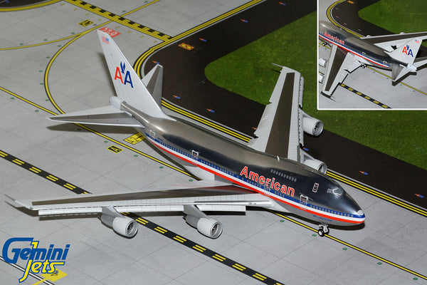 American Airlines Boeing 747SP Flaps Down N601AA GeminiJets G2AAL1158F Scale 1:200