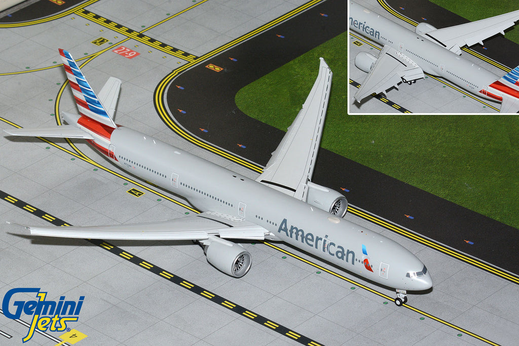 American Airlines Boeing 777-300ER Flaps Down N722AN GeminiJets G2AAL1415F Scale 1:200