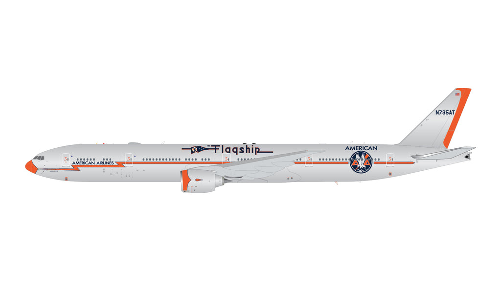 American Airlines Boeing 777-300ER N735AT Flagship DFW GeminiJets G2AAL1508 Scale 1:200