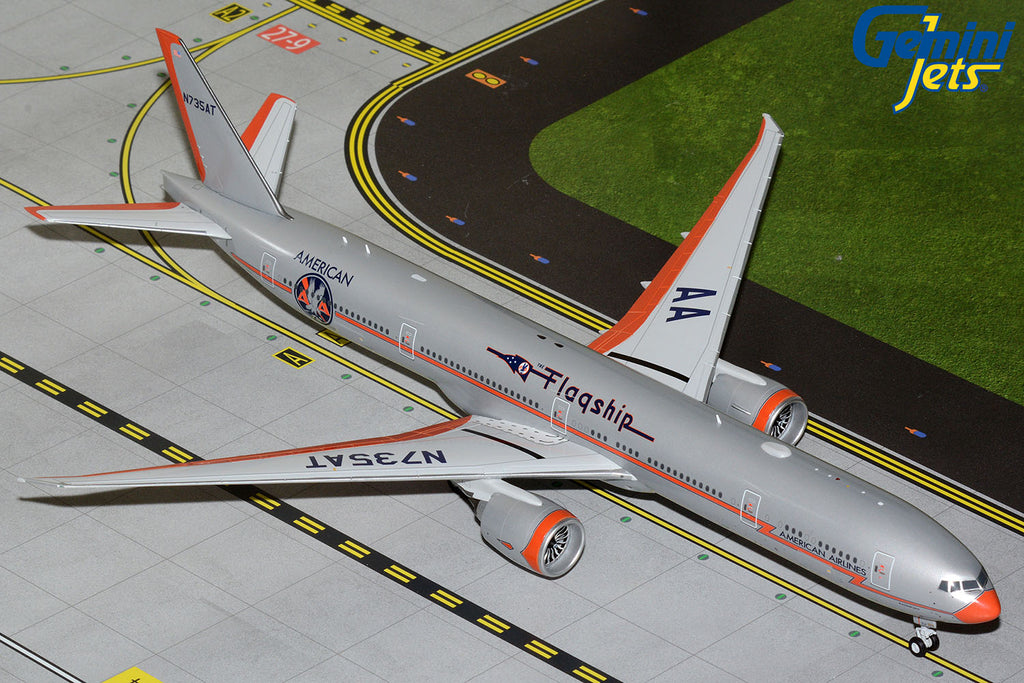 American Airlines Boeing 777-300ER N735AT Flagship DFW GeminiJets G2AAL1508 Scale 1:200