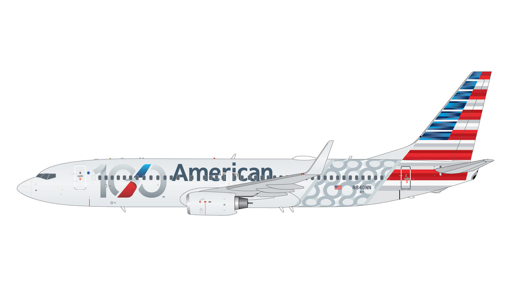 American Airlines Boeing 737-800 N840NN 100 Years GeminiJets G2AAL1519 Scale 1:200