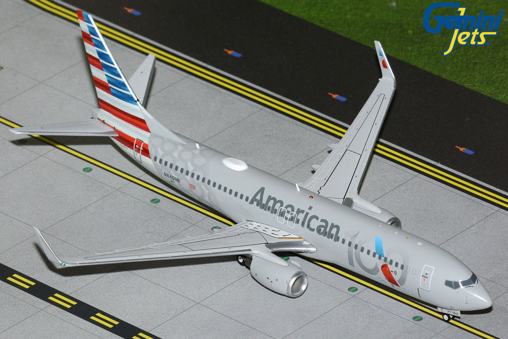 American Airlines Boeing 737-800 N840NN 100 Years GeminiJets G2AAL1519 Scale 1:200