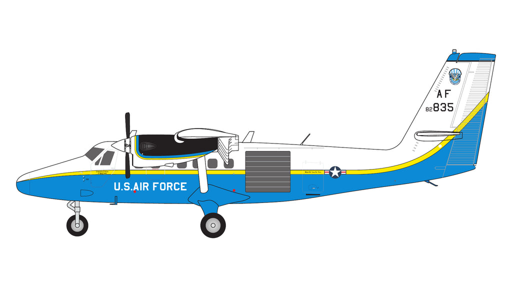 USAF DHC-6-300 Twin Otter (UV-18B) 82-0835 GeminiJets G2AFO1423 Scale 1:200