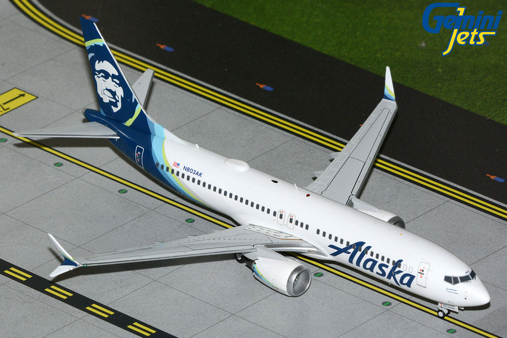 Alaska Airlines Boeing 737 MAX 8 N803AK GeminiJets G2ASA1488 Scale 1:200