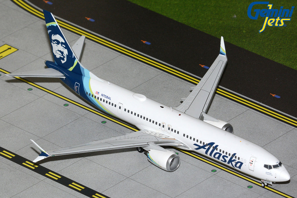 Alaska Airlines Boeing 737 MAX 9 N708AL GeminiJets G2ASA1489 Scale 1:200