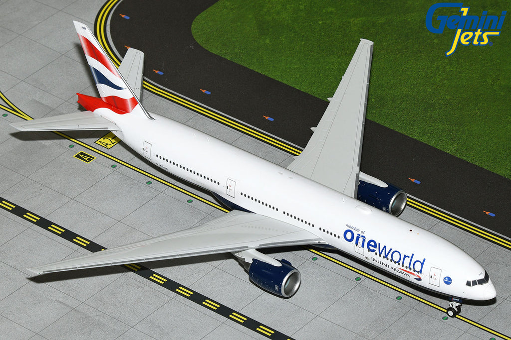 British Airways Boeing 777-200ER G-YMMR One World GeminiJets G2BAW1226 Scale 1:200