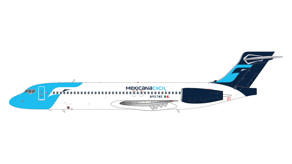MexicanaClick Boeing 717-200 N907ME GeminiJets G2CBE1487 Scale 1:200