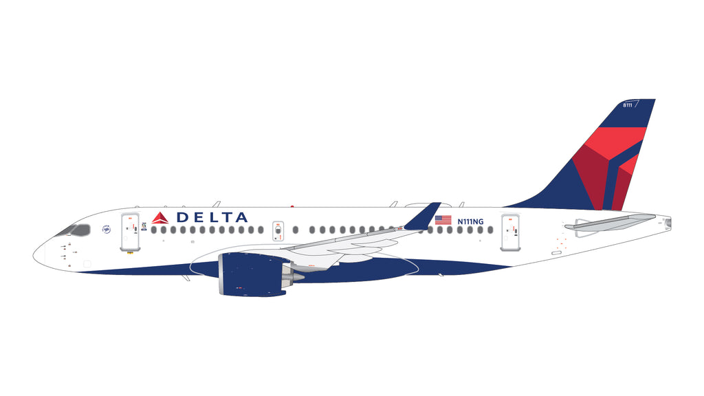 Delta Airbus A220-100 N111NG GeminiJets G2DAL1420 Scale 1:200