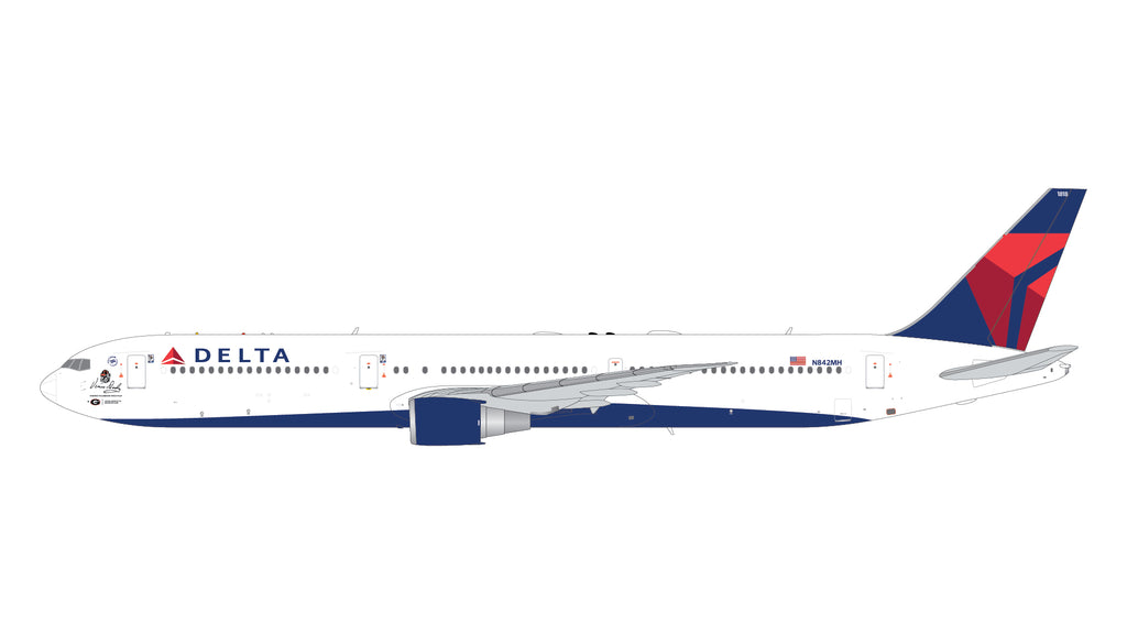 Delta Boeing 767-400ER N842MH Vince Dooley GeminiJets G2DAL1444 Scale 1:200