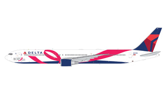 Delta Boeing 767-400ER N845MH Breast Cancer Research Foundation 2015 GeminiJets G2DAL1446 Scale 1:200