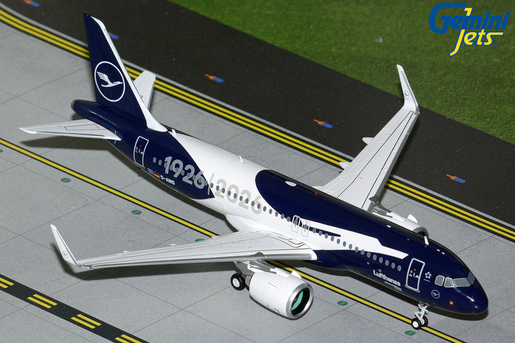 Lufthansa Airbus A320neo D-AING 100th Anniversary GeminiJets G2DLH1515 Scale 1:200