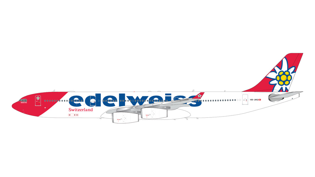 Edelweiss Air Airbus A340-300 HB-JMG GeminiJets G2EDW1354 Scale 1:200