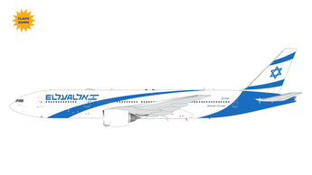 El Al Boeing 777-200ER Flaps Down 4X-ECE GeminiJets G2ELY1529F Scale 1:200