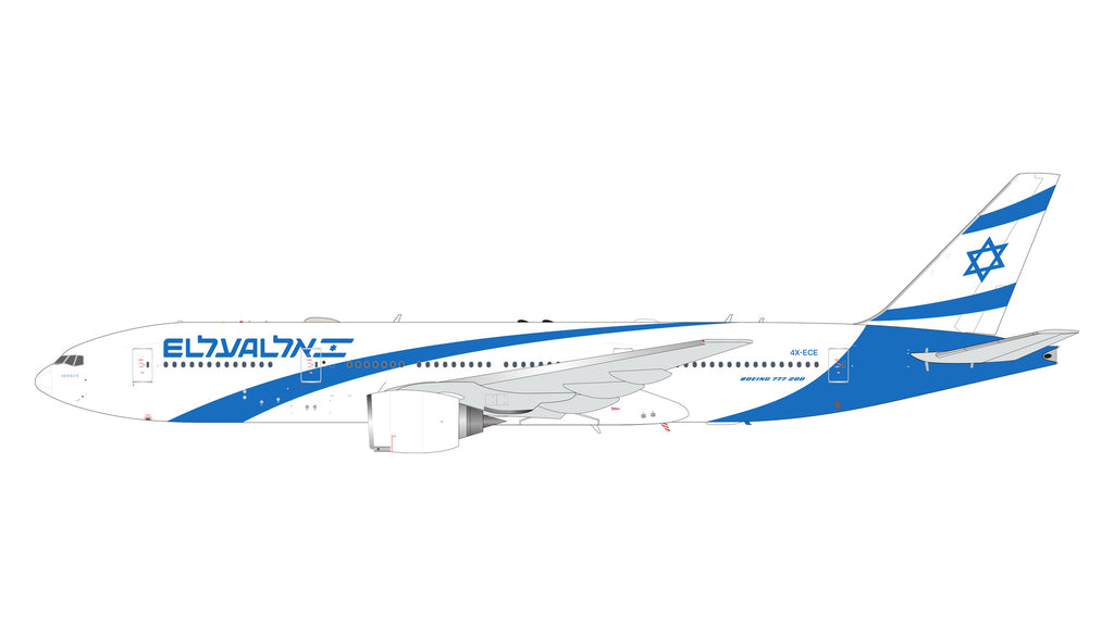 El Al Boeing 777-200ER 4X-ECE GeminiJets G2ELY1529 Scale 1:200