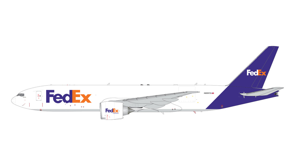 FedEx Boeing 777F N895FD GeminiJets G2FDX1376 Scale 1:200