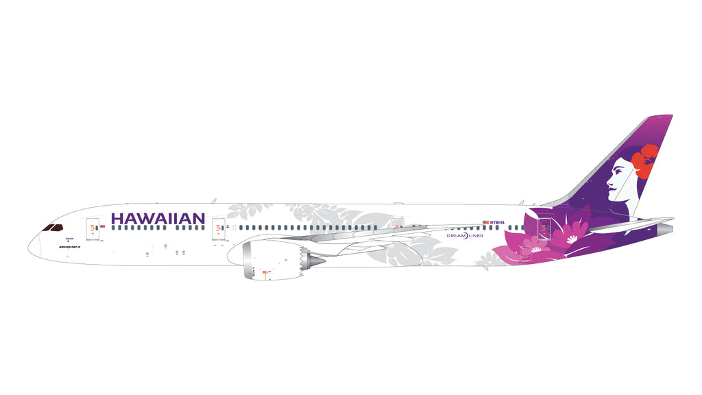 Hawaiian Airlines Boeing 787-9 N780HA GeminiJets G2HAL1403 Scale 1:200