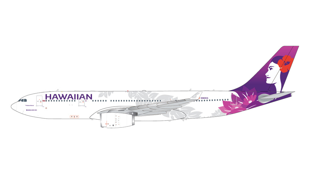 Hawaiian Airlines Airbus A330-200 N360HA GeminiJets G2HAL1504 Scale 1:200